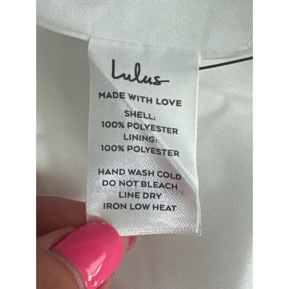 NWT Lulus Beyond Classy White Satin Halter Midi Dress Size XS - Picture 6 of 11